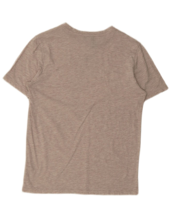 Reiss Tricou pentru damă Top UK 14 Medium Beige Pete Bumbac