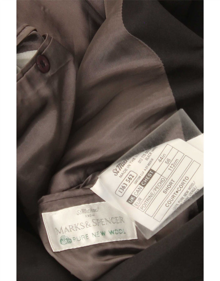 Marks & Spencer jachetă pentru bărbați cu două piepturi, UK 44 XL, lână neagră