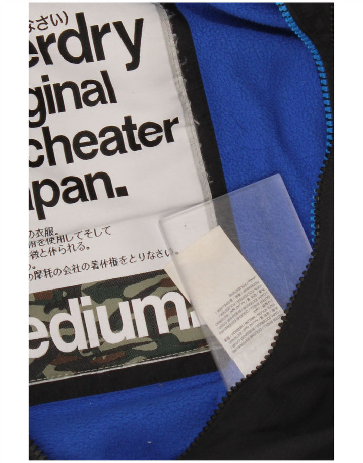 Jachetă de vânt cu glugă SUPERDRY pentru bărbați UK 38 Medium Black