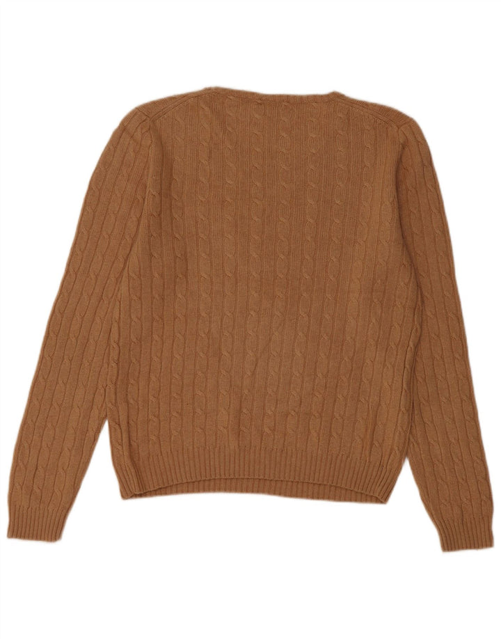 J. Crew Pulover pentru femei cu gâtul cu barca UK 14 Maro mediu
