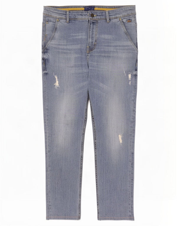 Blugi tăiați pentru bărbați Zara EU 42 Large W32 L26 Blue Bumbac