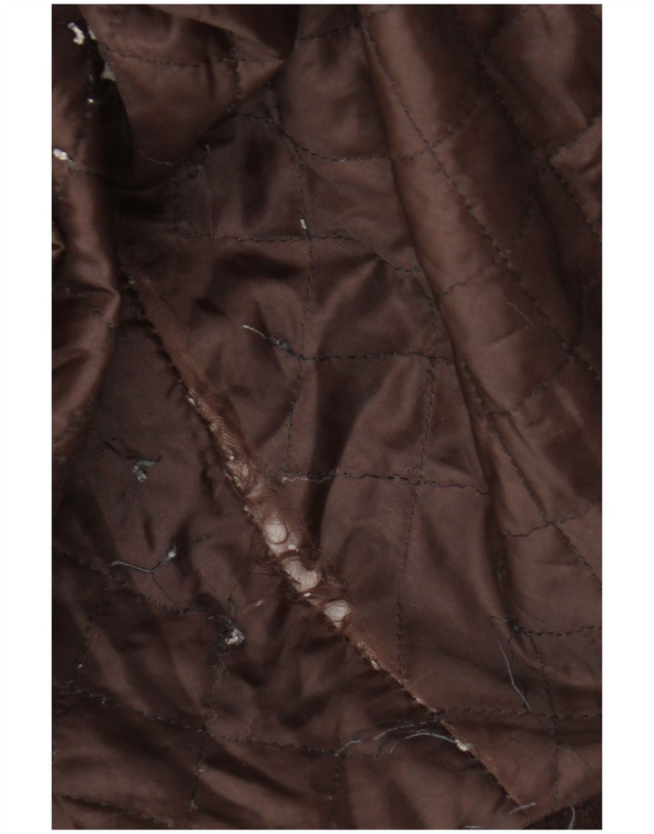 Pardesiu supradimensionat din piele intoarsa pentru femei Vintage UK 20 2XL maro