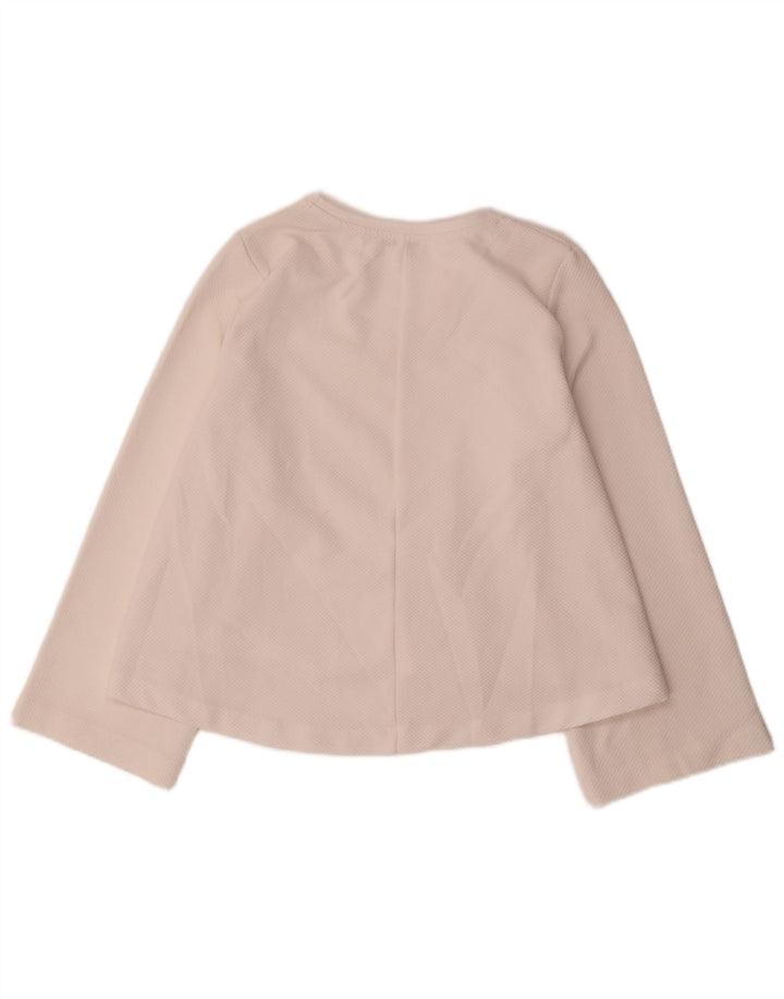 Top Trafaluc pentru femei Zara cu mânecă lungă UK 14 Medium Off White