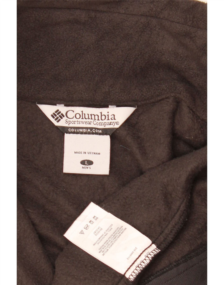 Jachetă fleece pentru bărbați Columbia UK 40 mare, maro, poliester