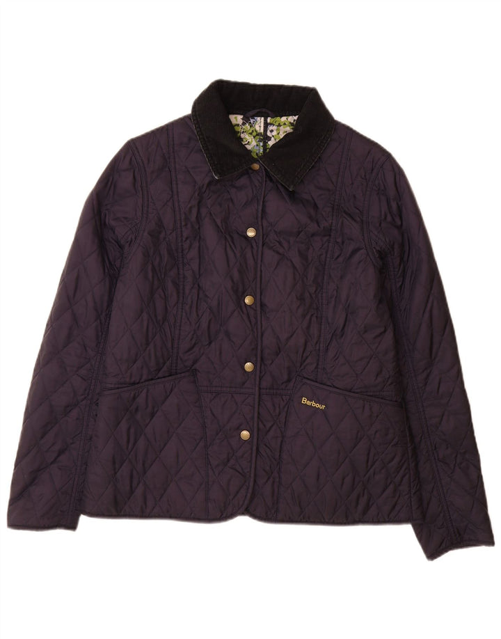 Jachetă matlasată Barbour pentru femei UK 12 Medium Bleumarin Poliamidă