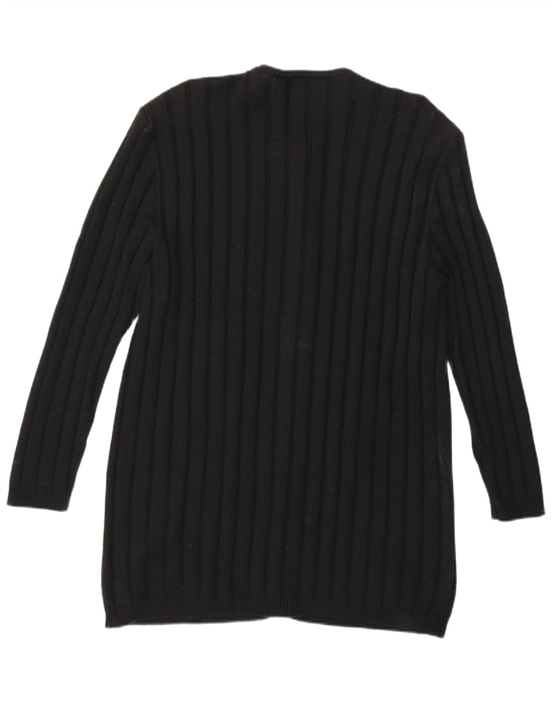 Pulover Yarell cardigan cu paragate pentru femei UK 16 mare, negru, poliacrilic