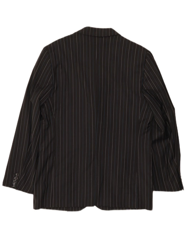 Jachetă pentru bărbați Peter & Sons cu 3 nasturi IT 54 2XL Lână cu dungi negre