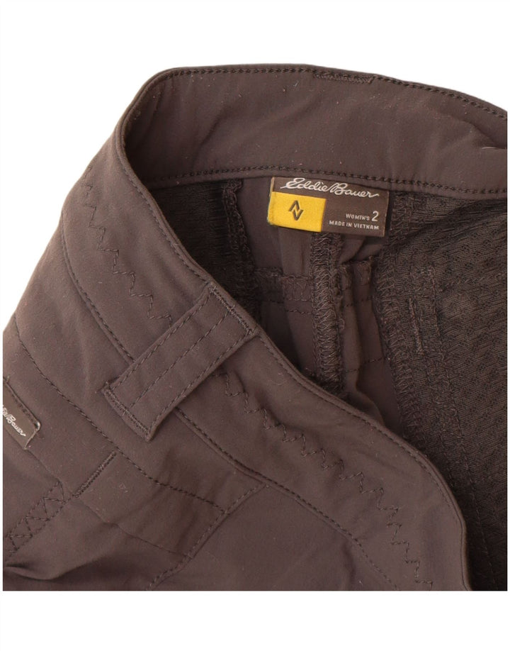 Pantaloni cargo drepti pentru femei Eddie Bauer US 2 XS W28 L31 nailon gri