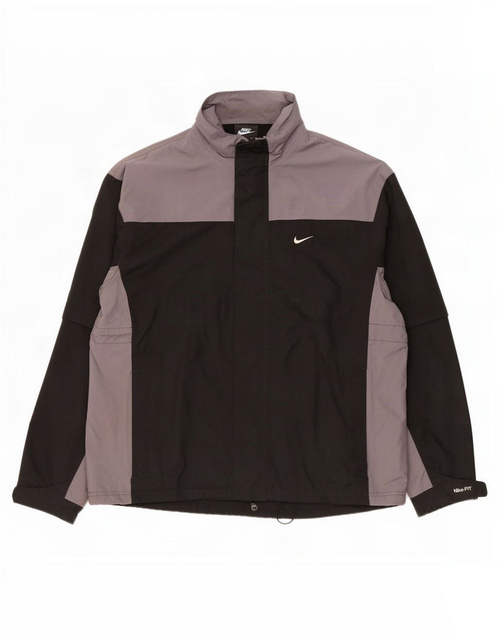 Jachetă de trening pentru bărbați Nike, mare, negru, poliester color bloc