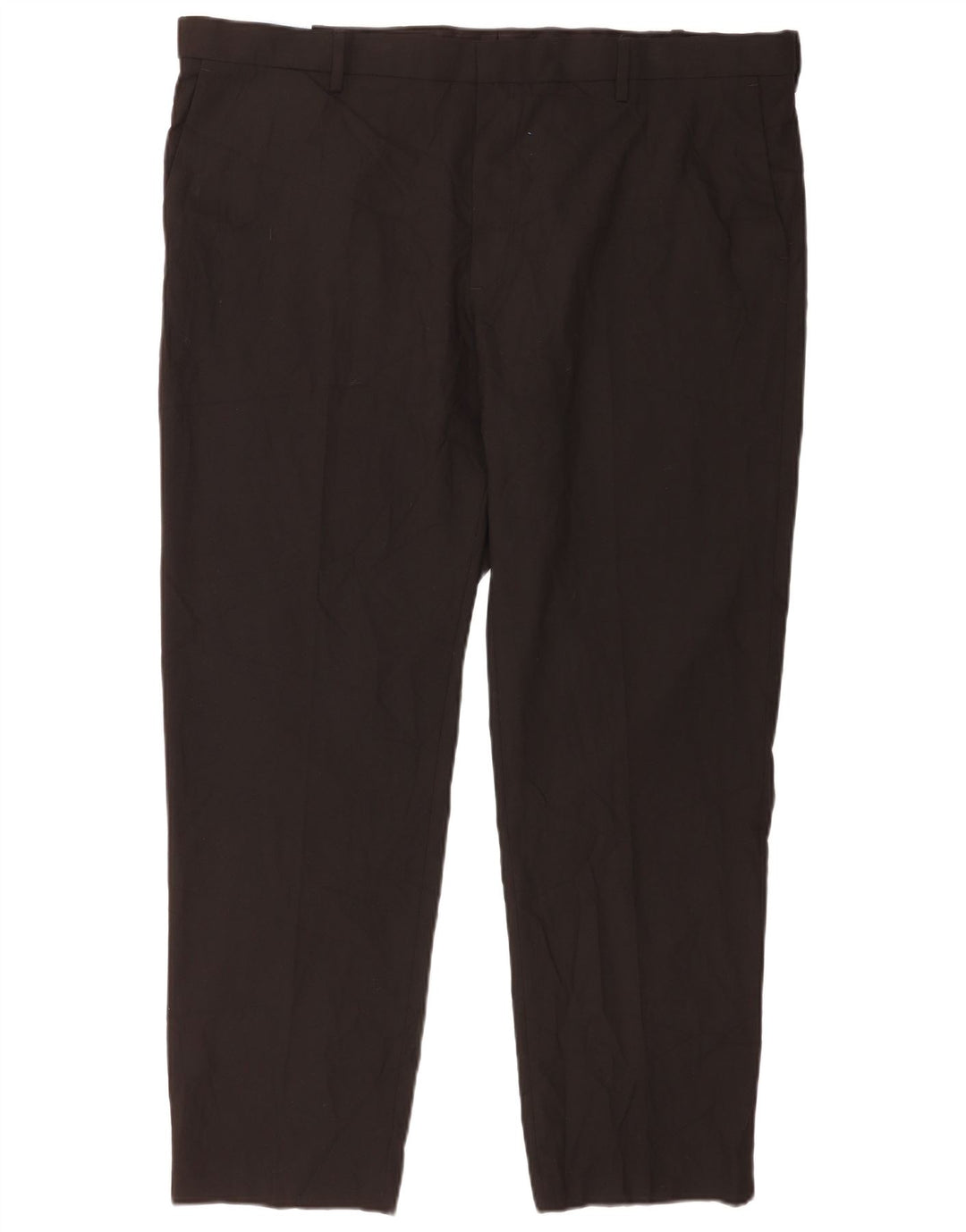 Pantaloni chino pentru bărbați Marks & Spencer, cu ajustare normală, L44 L31, poliester negru