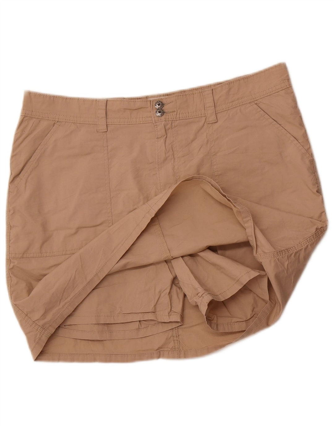 Fusta mini pentru femei LEE US 16 2XL maro bumbac