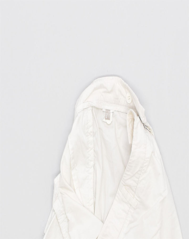 STEFANEL Womens Bermuda Shorts W34 Large White Cotton | Vintage | Thrift | Second-Hand | Used Clothing | Messina Hembry 