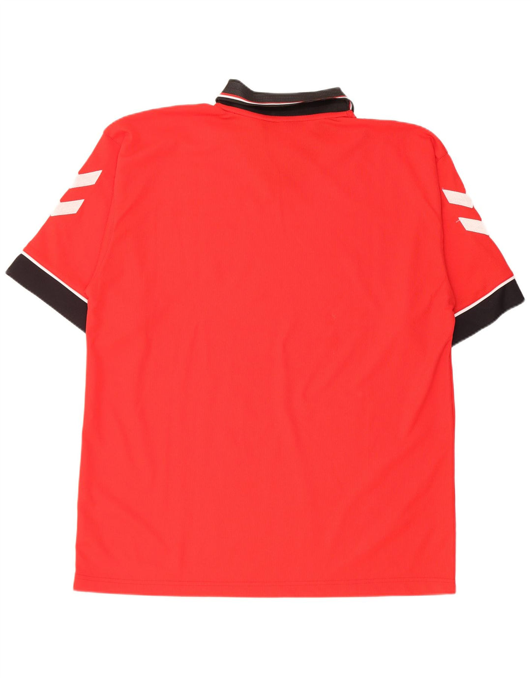 Tricou polo cu grafică pentru bărbați Hummel 2XL, poliester color bloc roșu