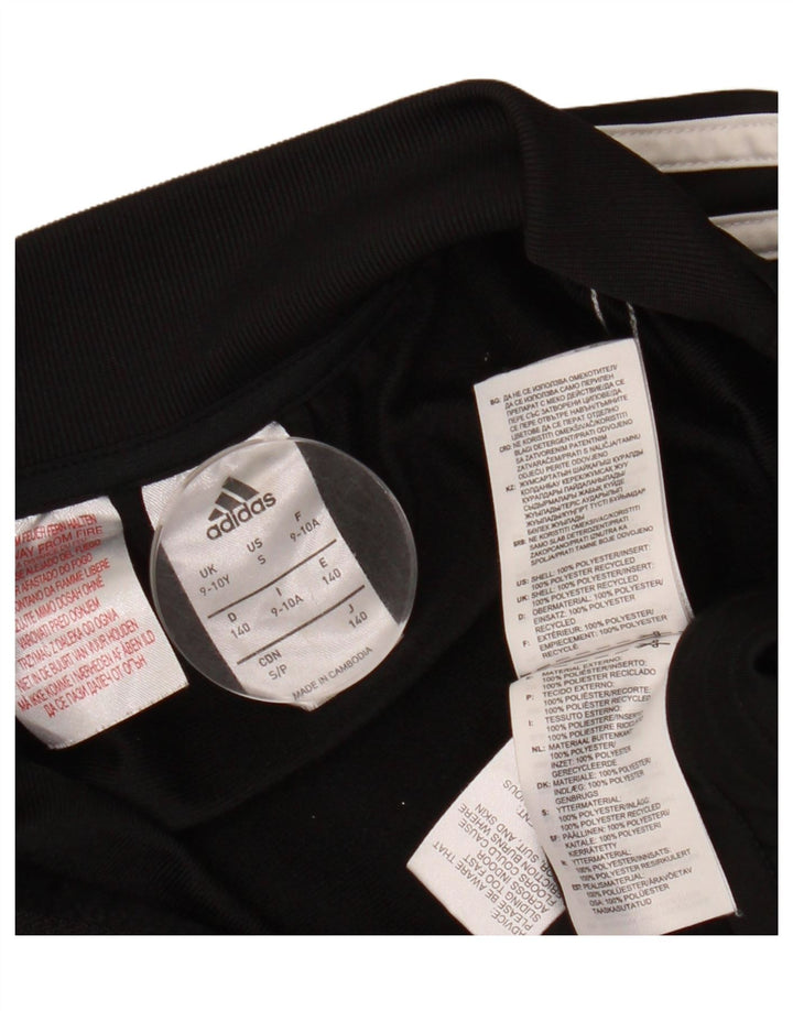Jachetă de trening pentru băieți ADIDAS 9-10 ani, poliester negru