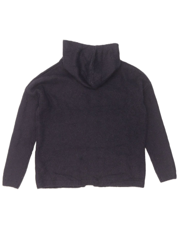 Marks & Spencer Womens Bob Camp Hooded Cardigan Sweater UK 6 XS Navy Blue