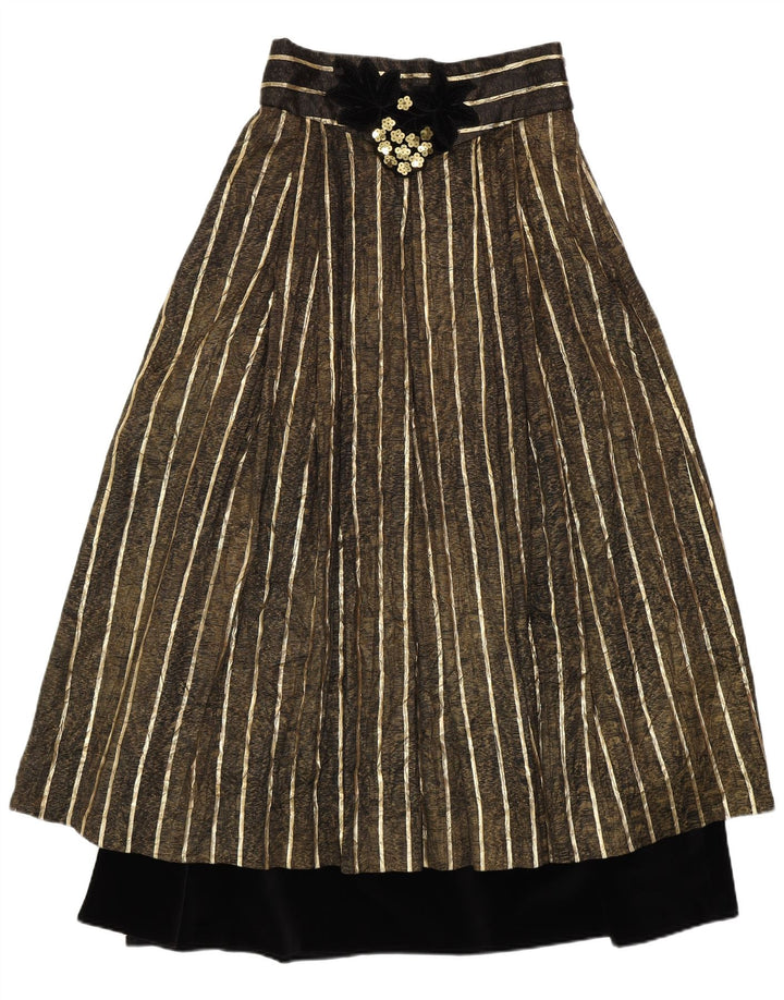Fustă A-Line PFISTER pentru femei, cu talie înaltă, EU 38 Medium W26, cu dungi aurii