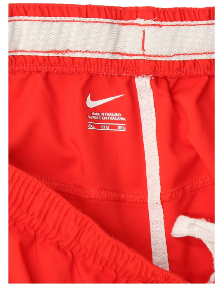 Pantaloni scurți sport Nike pentru bărbați 3XL poliester roșu
