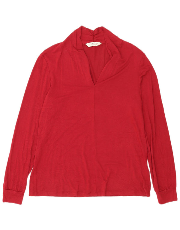 Tchibo Top supradimensionat pentru femei cu mânecă lungă EU 36/38 Small Red Viscose