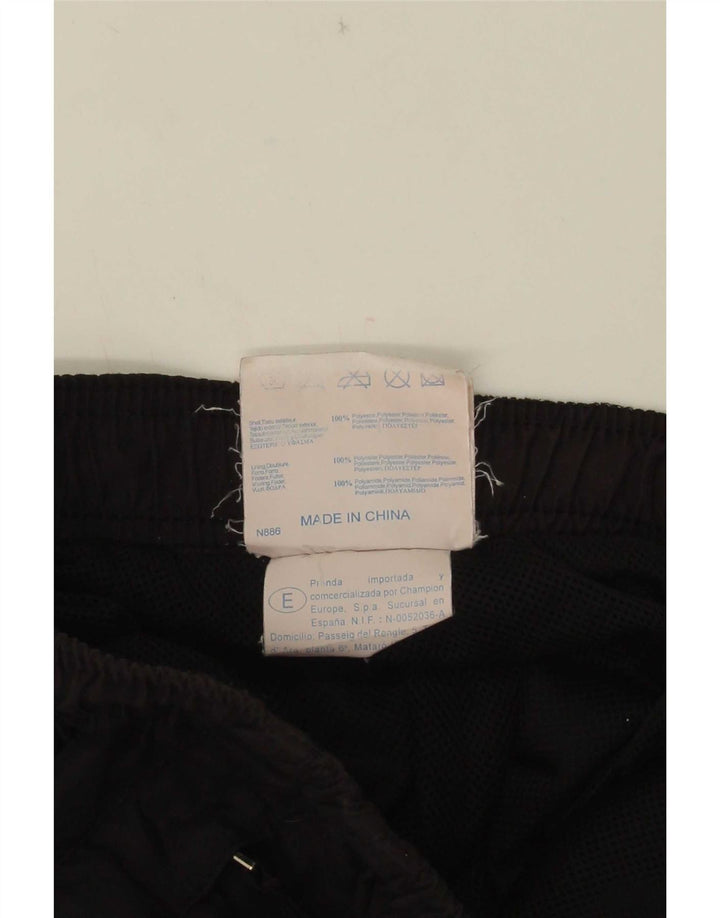 Pantaloni de trening Champion pentru bărbați, poliester mediu negru