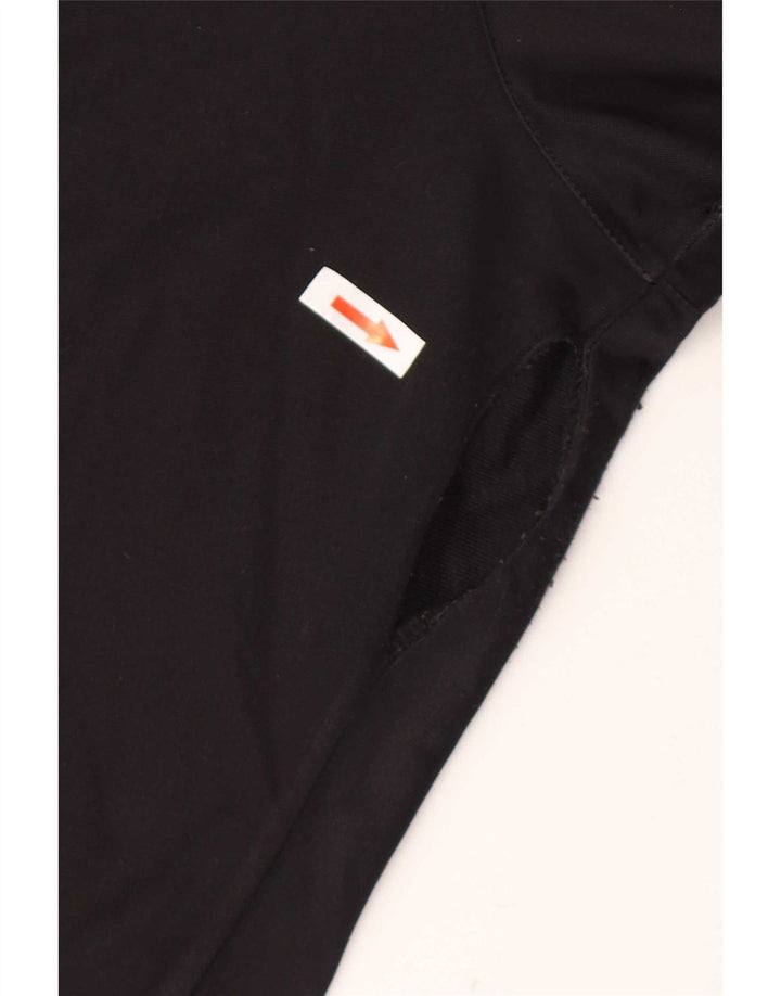 Pantaloni de trening cu grafică pentru bărbați Kappa, negru, poliester color bloc