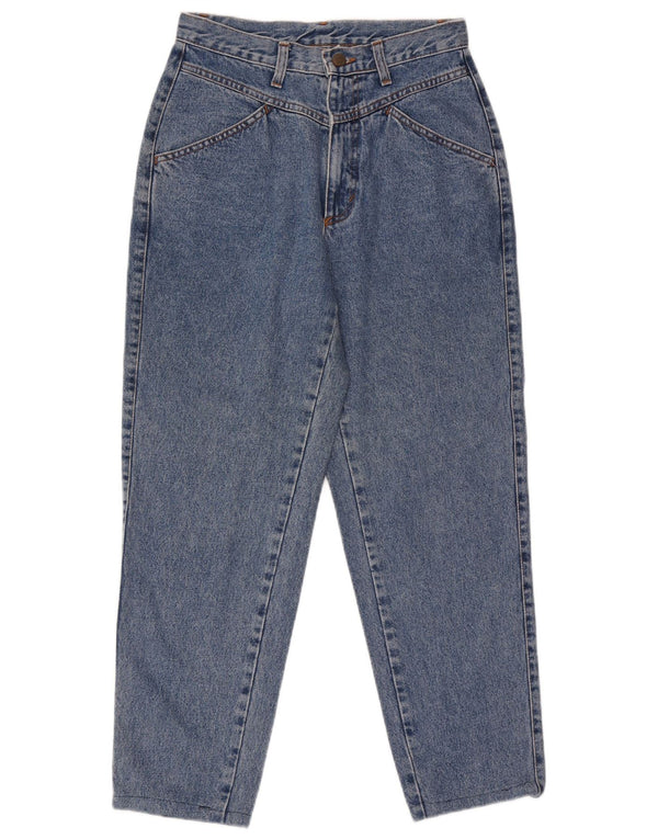 Benetton Blugi conici cu talie înaltă pentru femei IT 44 Medium L28 L27 Bumbac albastru