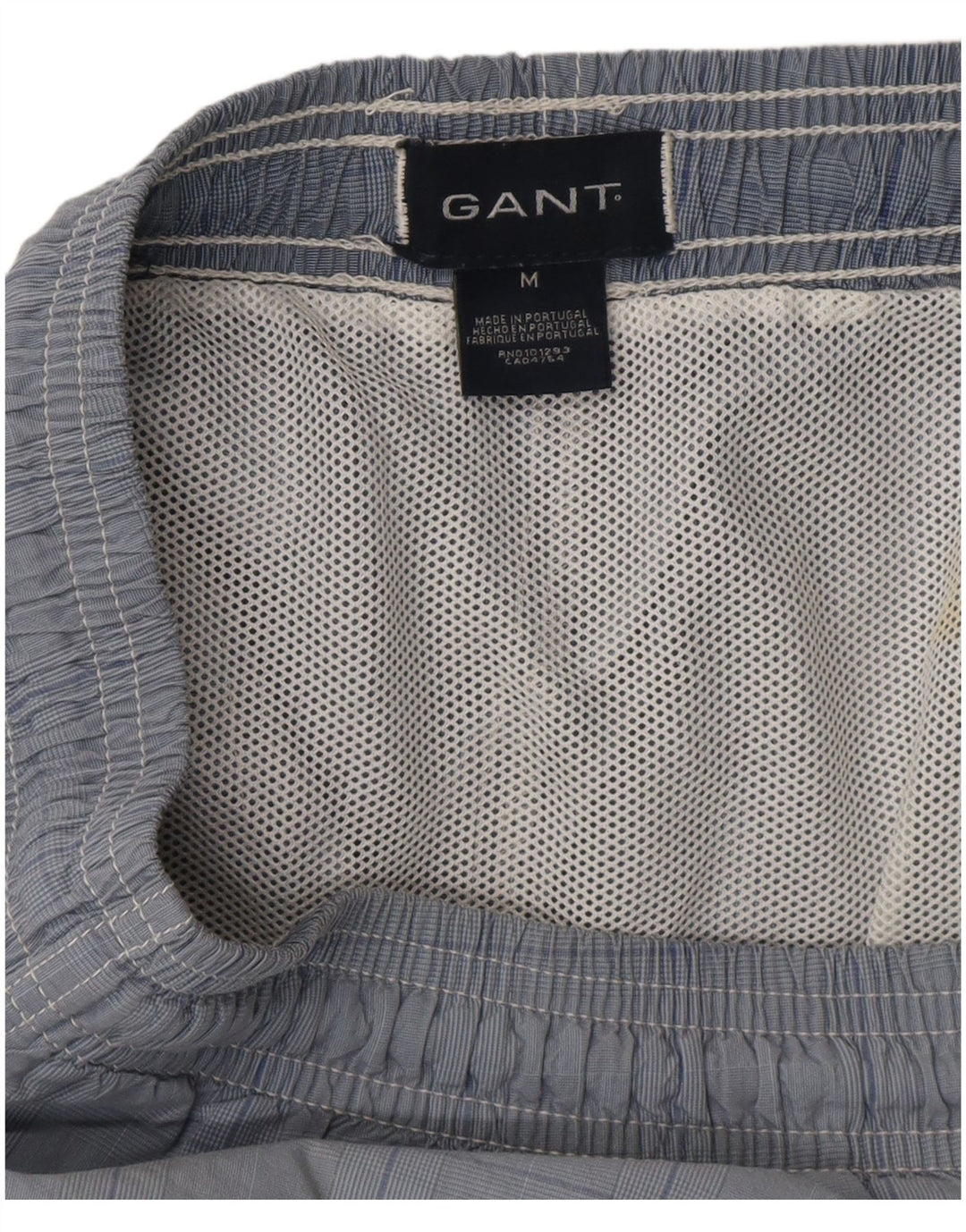 Pantaloni scurți de înot Gant pentru bărbați, albastru mediu, carouri