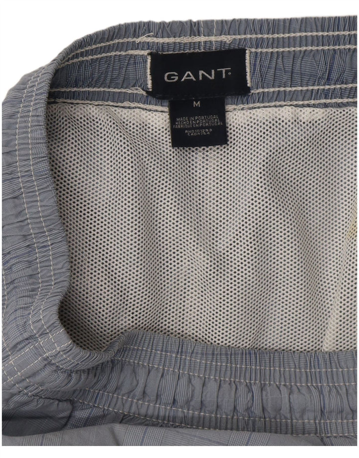 Pantaloni scurți de înot Gant pentru bărbați, albastru mediu, carouri