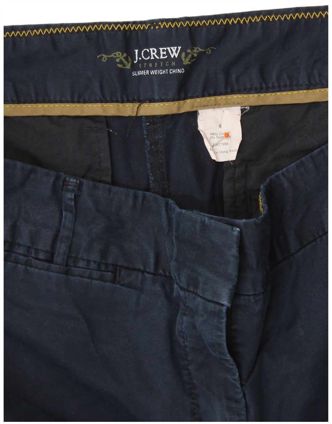 Pantaloni scurti chino pentru femei J. CREW US 6 Medium W32 Bumbac bleumarin