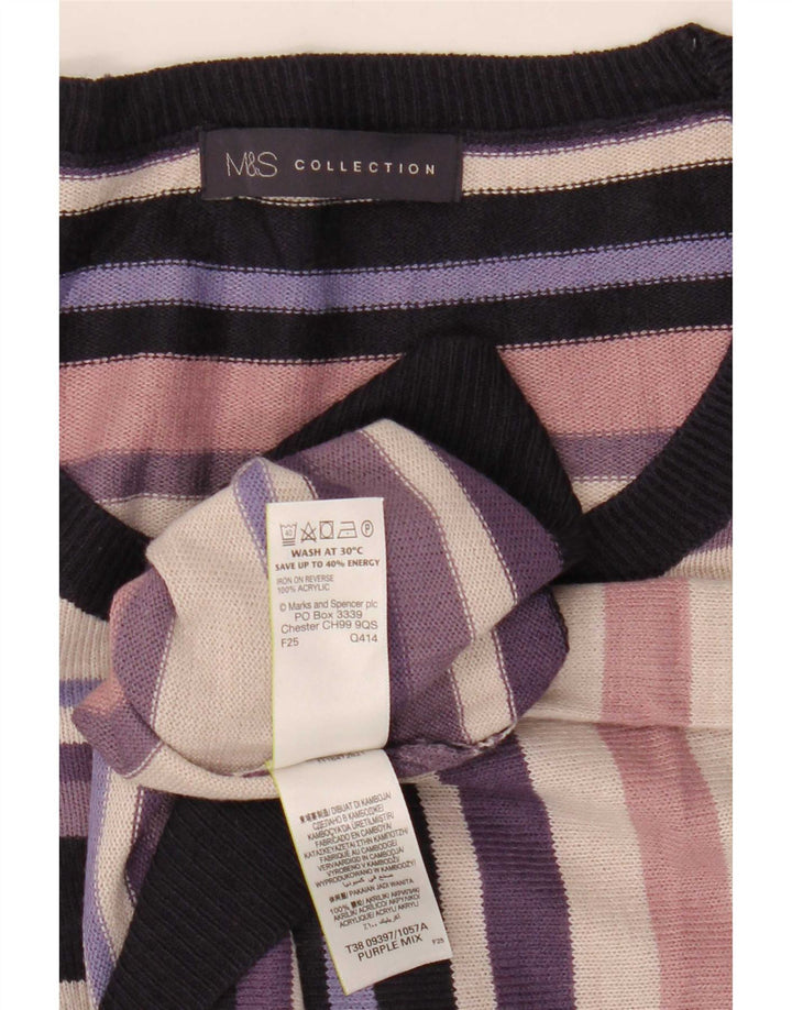Pulover pentru femei Marks & Spencer cu gât cu barca UK 16 mare, multicolor