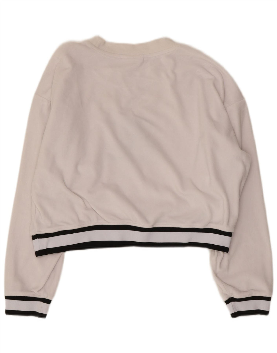 JUICY COUTURE Hanorac crop pentru femei Jumper UK 16 Large White