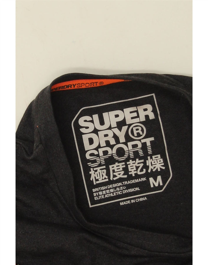 Tricou grafic pentru bărbați Superdry Top din bumbac gri mediu