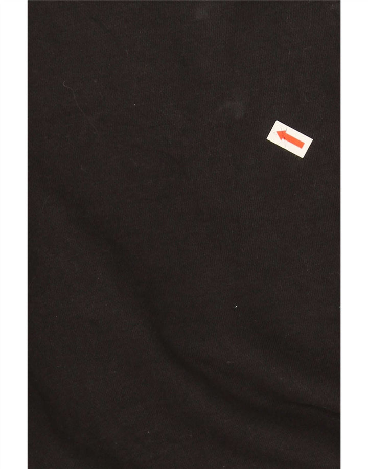 Pantaloni de trening cu grafica Fila pentru barbati Joggeri bumbac mediu negru