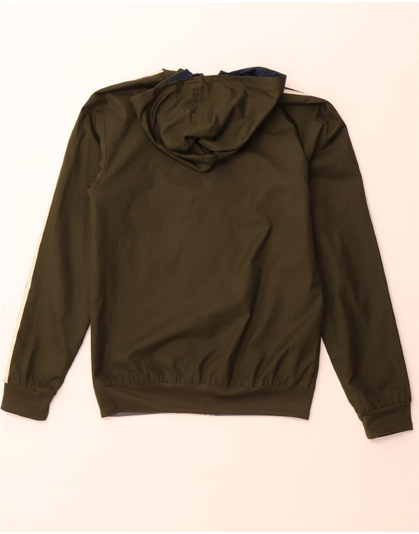 Jachetă de trening reversibilă ADIDAS pentru bărbați XS Kaki Poliester