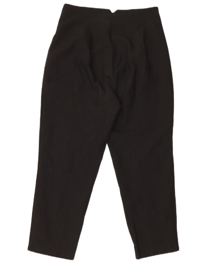 Pantaloni de costum conici pentru femei Zara L30 L27 Poliester negru