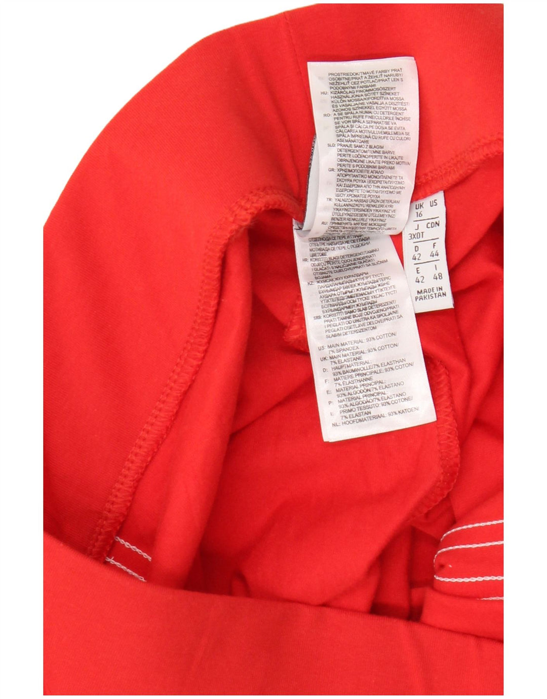 Leggings pentru femei ADIDAS UK 16, mare, roșu, bumbac