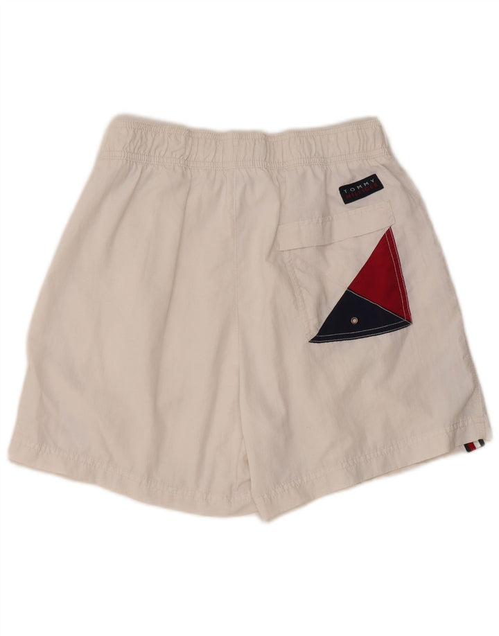 Pantaloni scurți de înot grafic Tommy Hilfiger pentru femei UK 12 Medium White