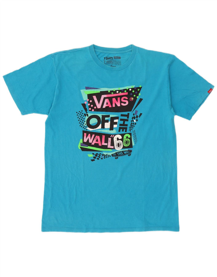 Tricou grafic Vans pentru bărbați Top mare, albastru, bumbac