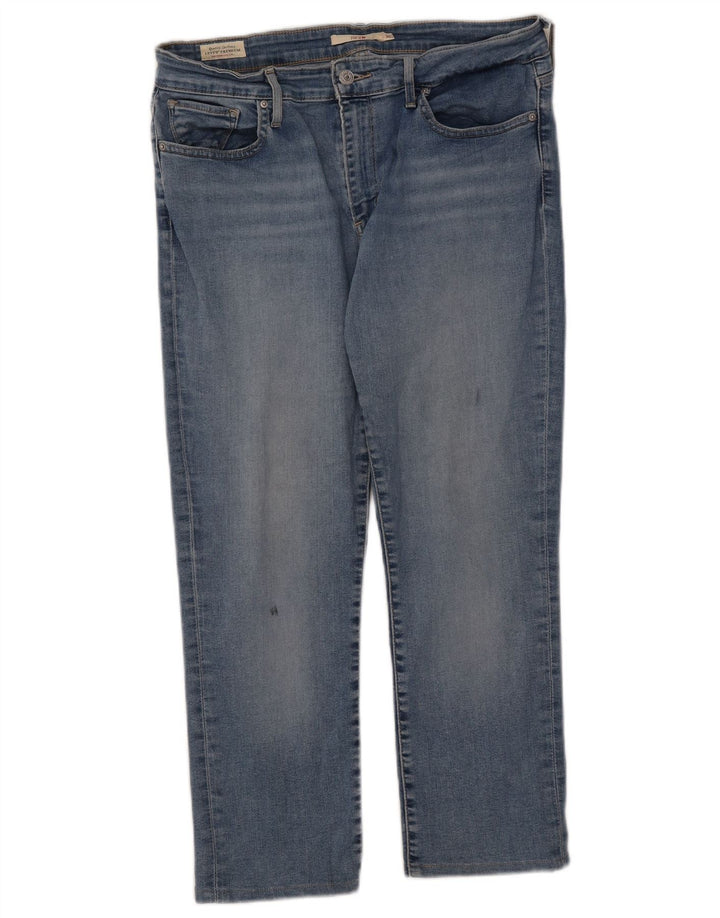 Blugi Levi's 712 Crop Slim W31 L25 Bumbac albastru
