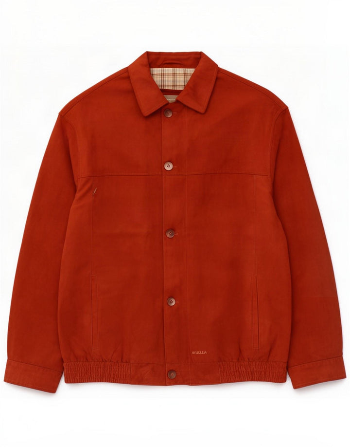 Vintage Bomber Jacket pentru bărbați Marea Britanie 42 XL Maro Poliester
