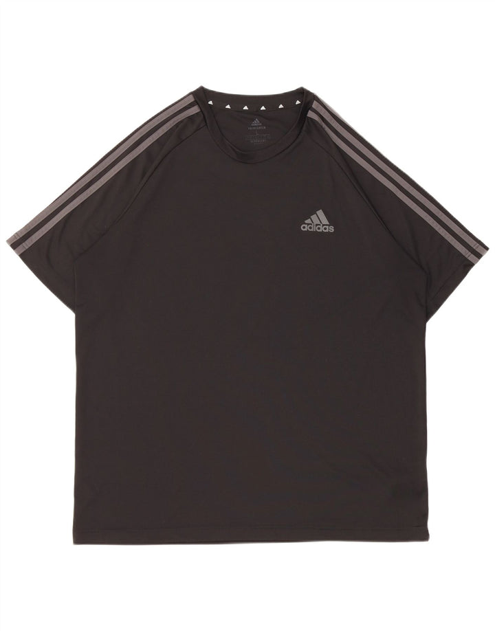 Tricou pentru bărbați Adidas Aeroready Top mare din poliester negru