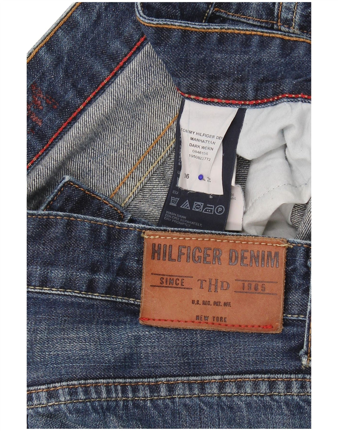 Blugi pentru bărbați Tommy Hilfiger Bootcut W36 L32 Bumbac bleumarin