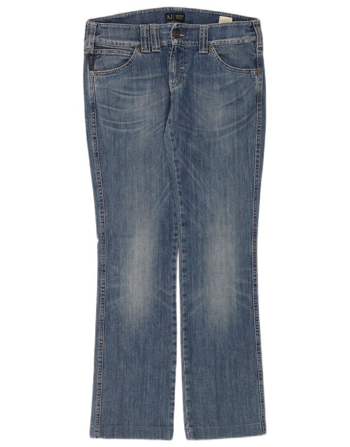 Blugi drepti pentru femei Armani W28 L30 Bumbac albastru