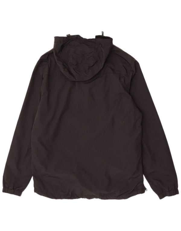 Jachetă Anorak cu glugă pentru bărbați Lyle & Scott UK 40, mare, negru, nailon