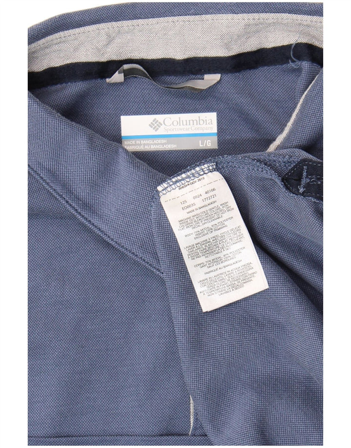 Tricou polo Columbia pentru bărbați, mare, albastru, modal