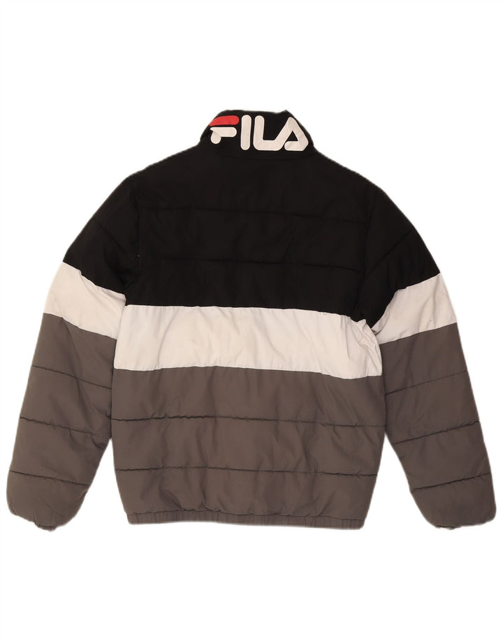 FILA Boys Graphic Padded Jacket 11-12 Years Multicoloured Colourblock