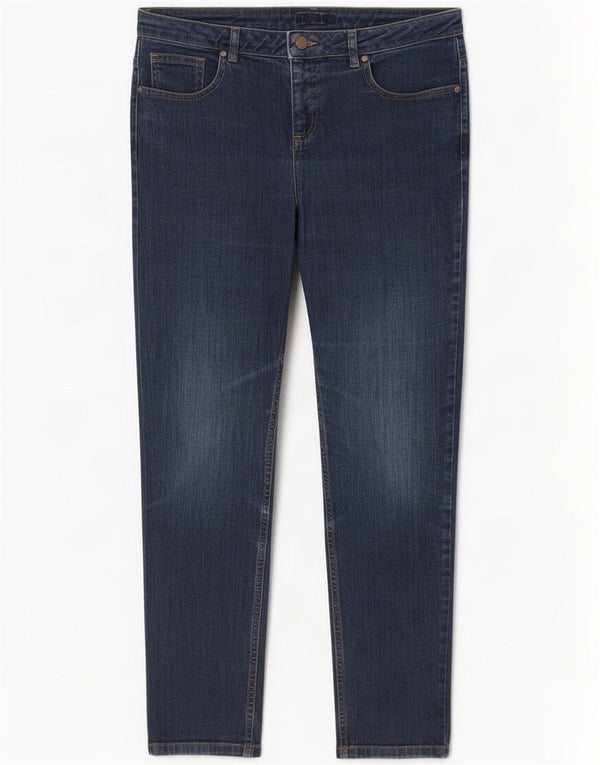 Hobbs Blugi subțiri pentru femei UK 14 Large W32 L28 Bleumarin Bumbac