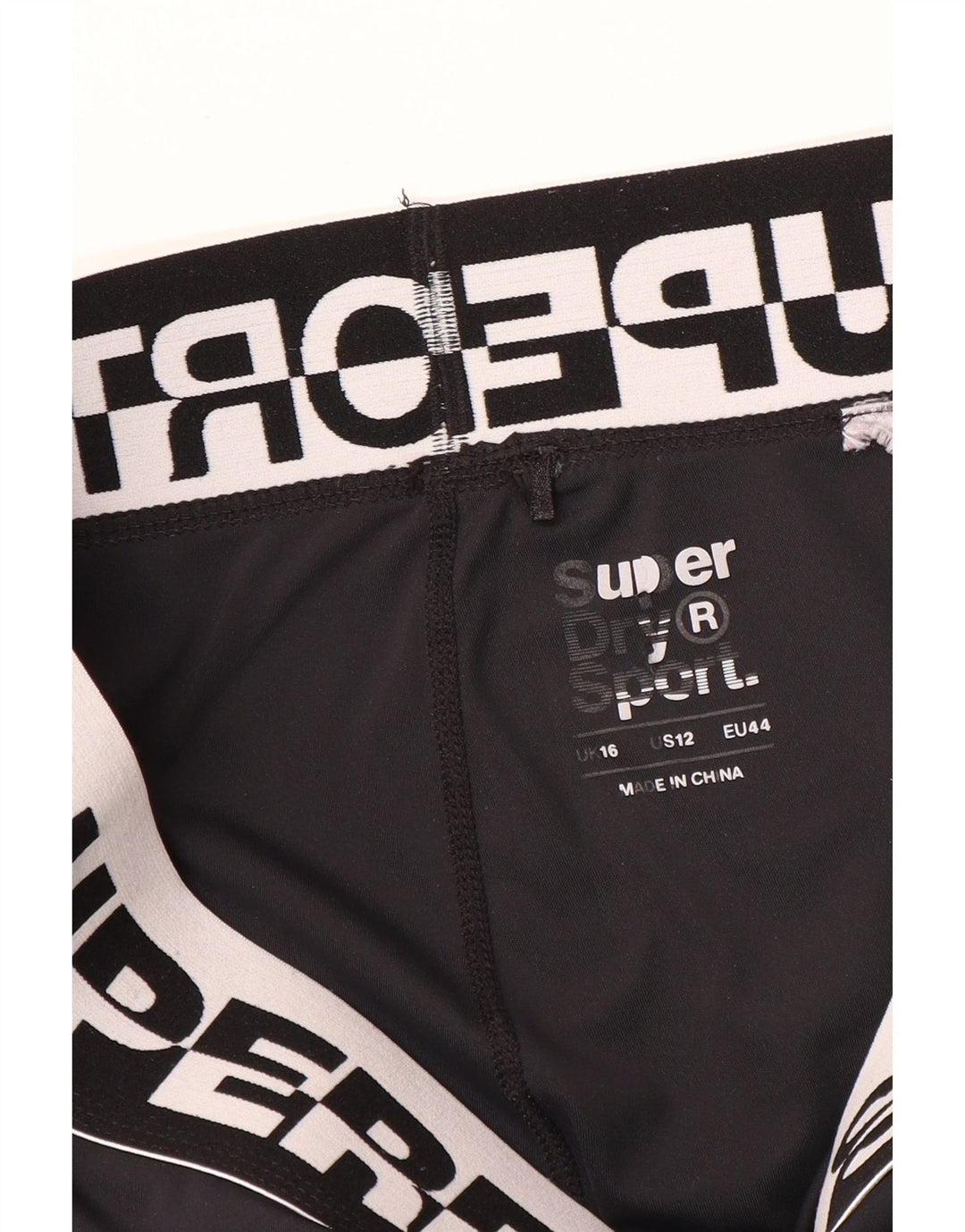 Leggings Superdry Graphic Crop pentru femei UK 16 Large Black