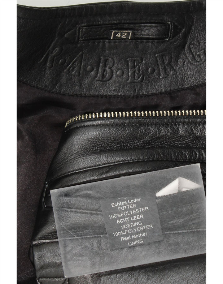 Jachetă de piele pentru femei RABERG EU 42, mare, neagră