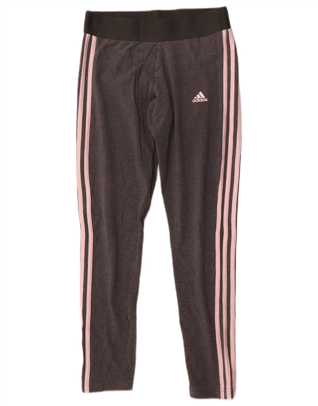 Leggings pentru femei Adidas UK 12, bumbac gri mediu