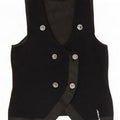 PEUTEREY Gilet dublu tricot pentru femei IT 44 Lână neagră medie